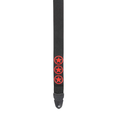 Lm Products 2 Inch Guitar Strap Poly with Red Star Design
