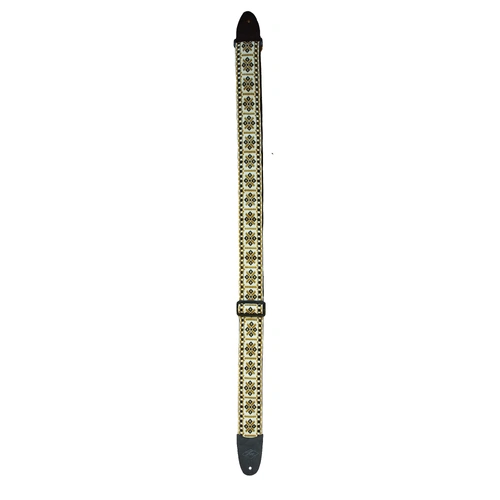 Lm Products Retro Series 2 Inch Guitar Strap Hootenanny Beige/Brown Diamond