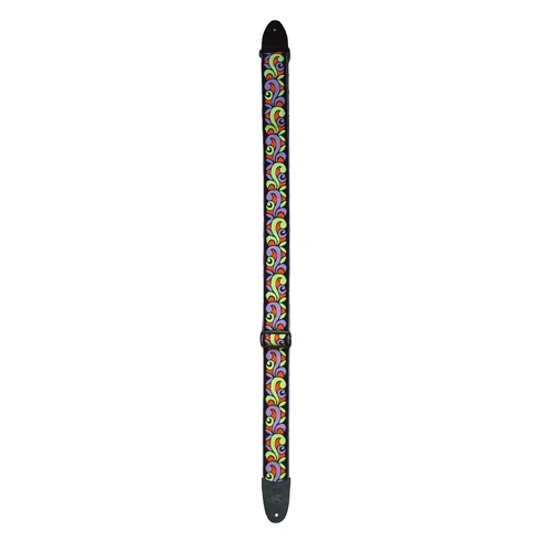 Lm Products Pattern Series 2 Inch Multi-Coloured Swirl Guitar Strap