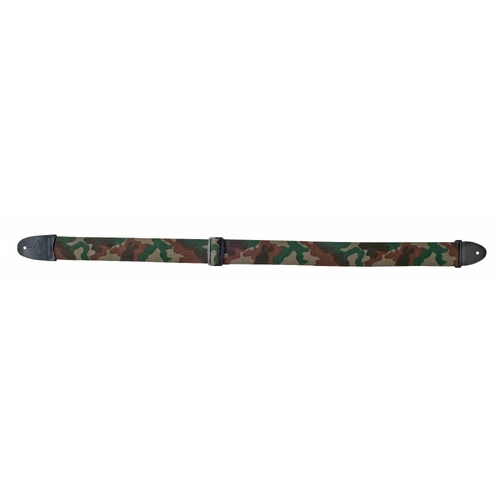 Lm Products 2 Inch Cotton Web Camo Guitar Strap with Leather Ends