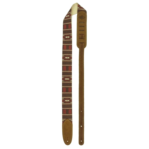 LM Products South West 2 Inch Acoustic Guitar Strap - Brown