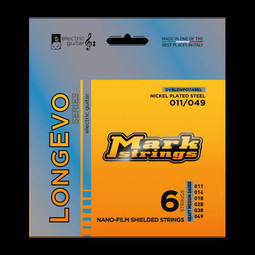 Markbass Longevo Series Nano-Film Shielded Nickel Plated Steel 11/49 Electric Guitar Set