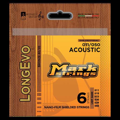 Markbass Longevo 80/20 Bronze Nano-Film Shielded 11/50 Acoustic Set