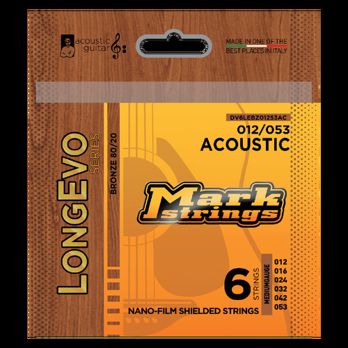 Markbass Longevo 80/20 Bronze Nano-Film Shielded 12/53 Acoustic Set