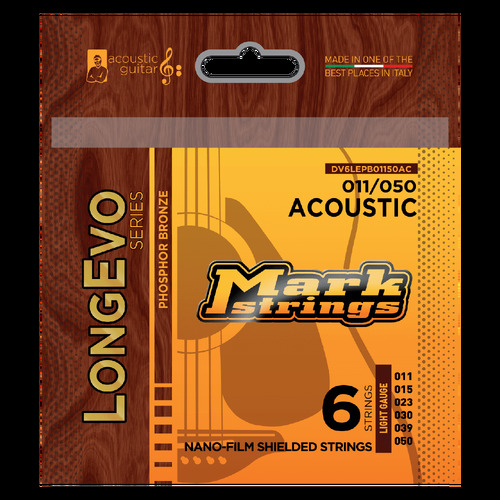 Markbass Longevo Phosphor Bronze Nano-Film Shielded 11/50 Acoustic Set