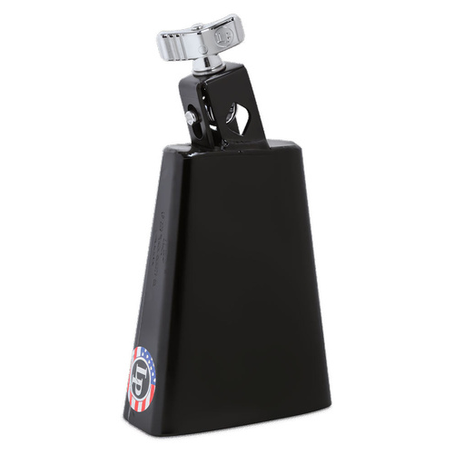 LP Black Beauty Senior Cowbell 5-1/2" Mountable with Self-Aligning Eye-Bolt, Moderately Dry Sound, Made in USA