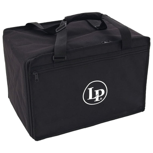 LP Economy Cajon Bag with Zippered Compartments and Carrying Straps, Durable Nylon, 19" x 12" x 12"