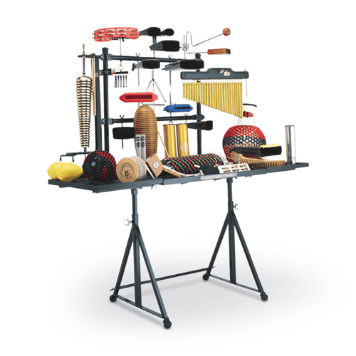 LP 26" x 20" Collapsible Percussion Table with Adjustable Height and Mounting Rods