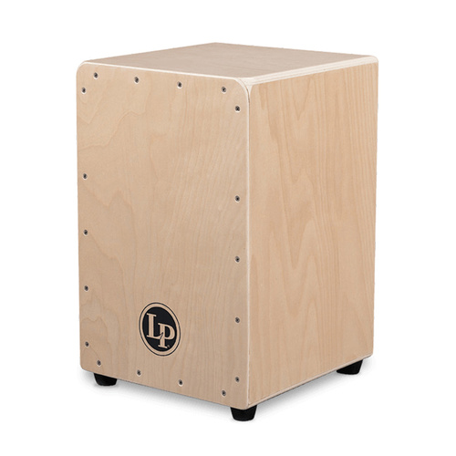 LP Aspire Cajon with DW Snare Wires, Maple Body, Para Wood Soundboard, Textured Seating Surface, Rounded Corners, H-19.5" W-11.75" D-12.25"