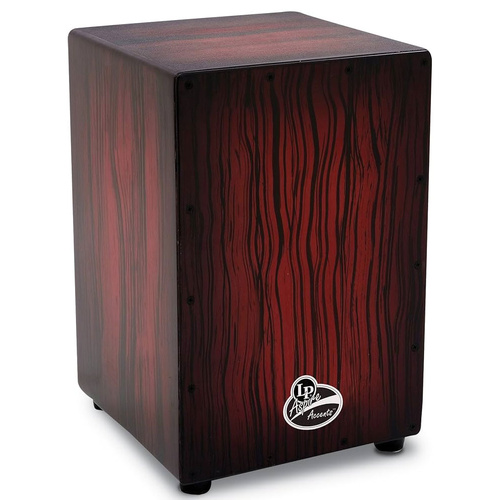 Latin Percussion Aspire Accent Cajon Dark Wood with DW Snare Wires and Textured Surface