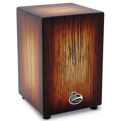 LP Aspire Accent Cajon Sunburst Streak with Maple Body and DW Snare Wires
