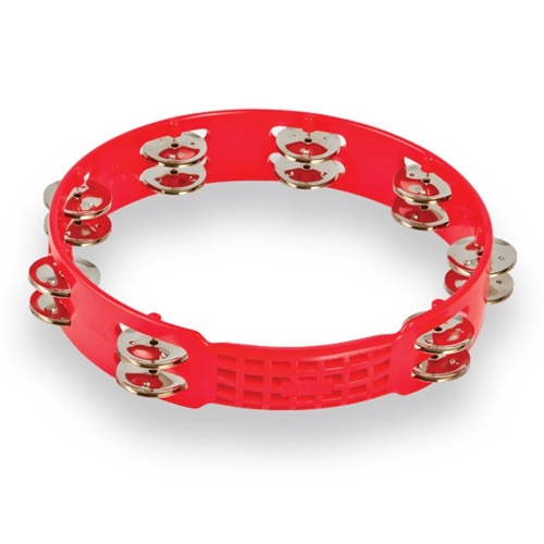 Aspire Plastic 10-Inch Red Tambourine by LP