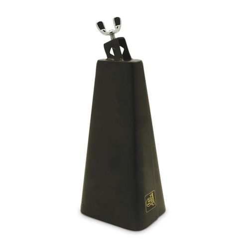 LP Aspire 9.5 Inch Grande Cowbell - Black, Loud, Low Pitch, Mountable, Fits 3/8 Inch Rods