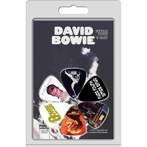 Perris David Bowie Variety 2 Licensed Guitar Picks 6-Pack
