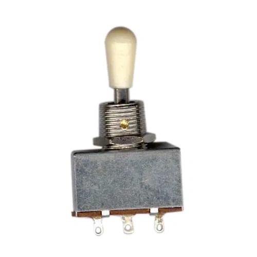 AMS Toggle Switch 3 Way White Knob