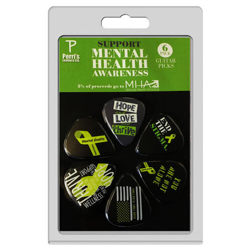 Perris Mental Health Awareness Guitar Picks 6-Pack