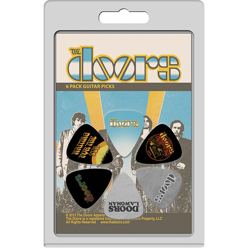 Perris 6-Pack The Doors Licensed Guitar Picks Pack