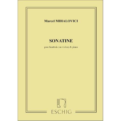 Mihalovic - Sonatina Op 13 Oboe/Piano (Softcover Book)