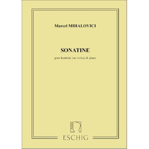 Mihalovic - Sonatina Op 13 Oboe/Piano (Softcover Book)