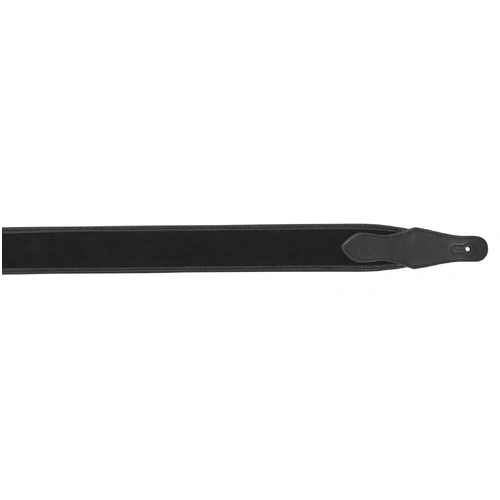 XTR Suede Leather Guitar Strap 2 6/8 Inch - Black