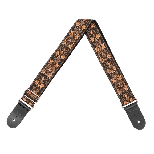 XTR LS363 2in Jacquard Weave Vintage Floral Guitar Strap