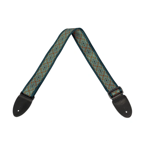 XTR 2 Inch Celtic Series Guitar Strap - Red, Gold, and Blue