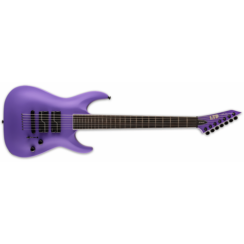 LTD SC-607 Baritone Guitar Purple Satin Finish with Fishman Fluence SRC Pickups