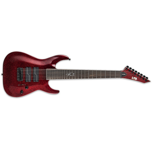 ESP LTD SC-608B Baritone Stef Carpenter Signature 8-String Electric Guitar Red Sparkle - LSC-608BRSP