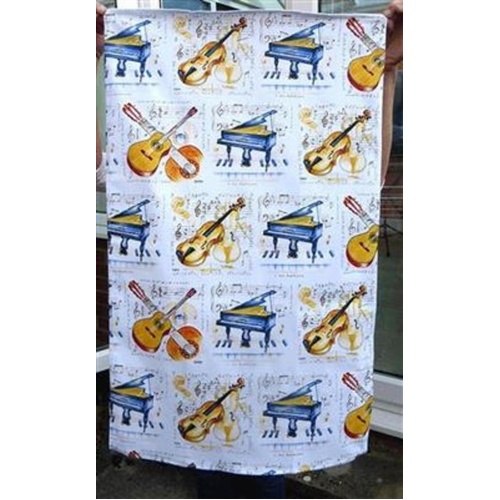 Little Snoring Tea Towel - Classical Instruments Design