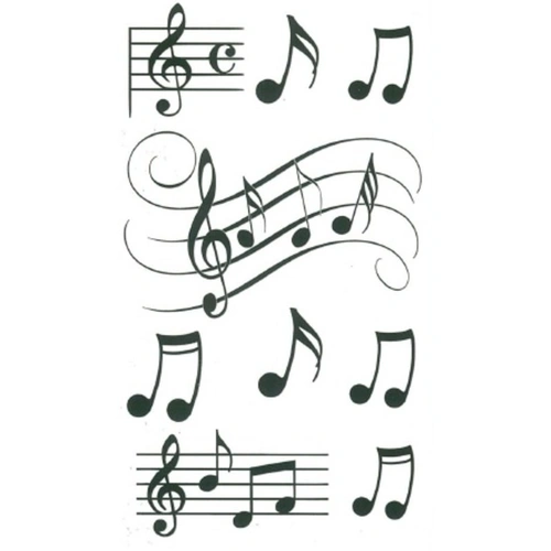 Little Snoring Pocket Notepad with Musical Notes Design, 14 x 8cm