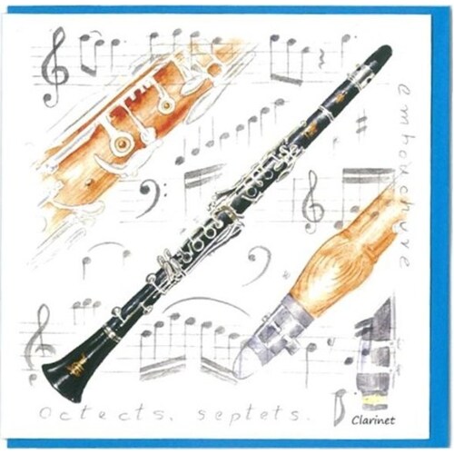 Notelets - Clarinet Design (Pack Of 5) Book
