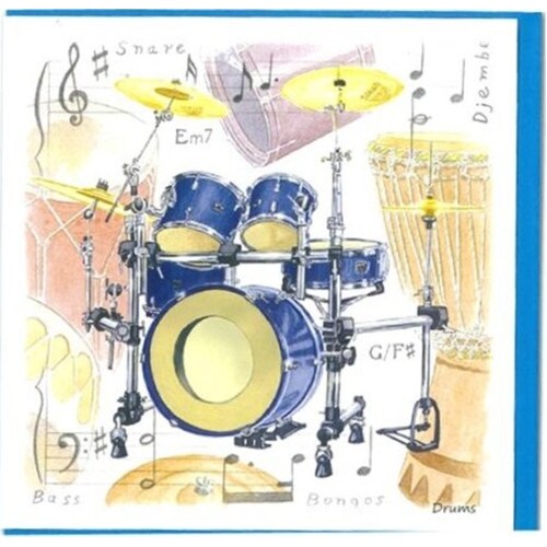 Notelets - Drums Design (Pack Of 5) Book