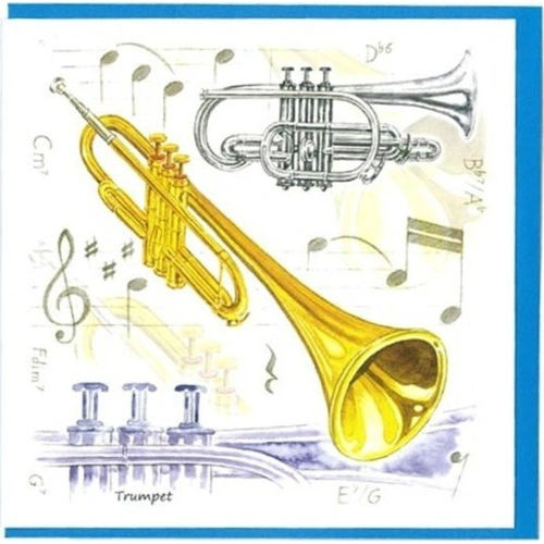 Notelets - Trumpet Design by Little Snoring Ltd. (Pack of 5)