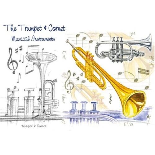 Greetings Card - Trumpet Design (Card Only) 