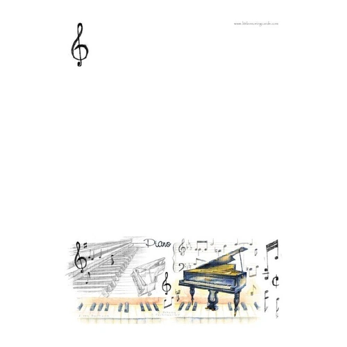 A5 Writing Pad Piano by Little Snoring Ltd.