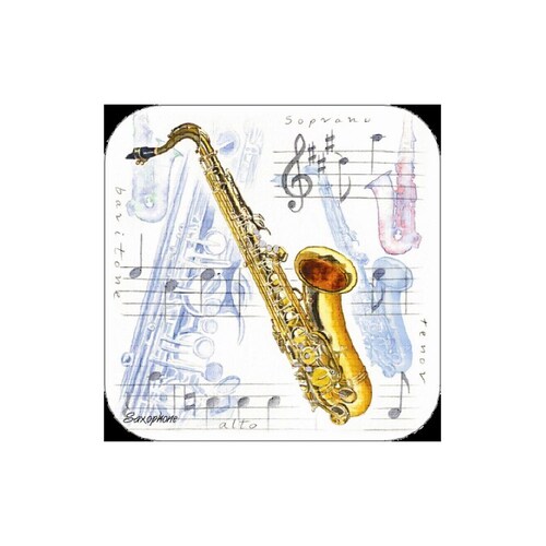 Saxophone Coasters Pack Of 4 