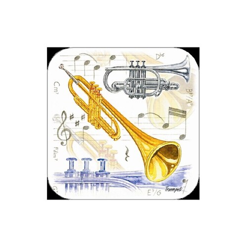 Trumpet Coasters Pack Of 4 