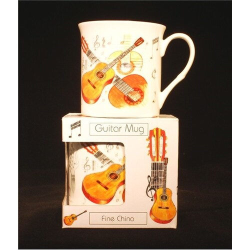 Fine China Mug Guitar Design