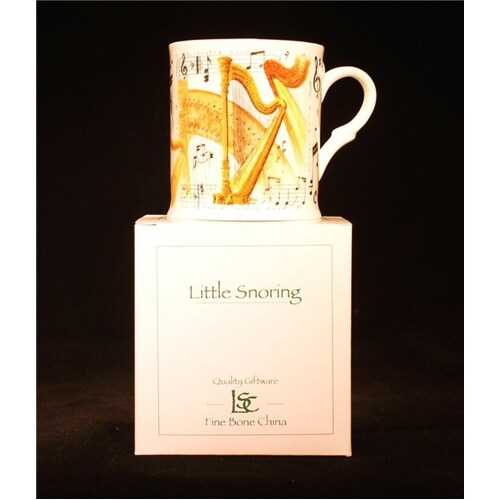 Fine China Mug Harp Design