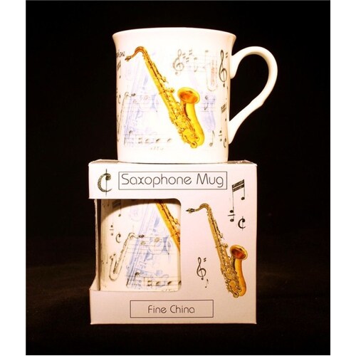Fine China Mug Saxophone Design 