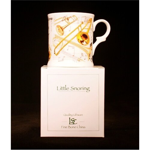 Fine China Mug Trombone Design 