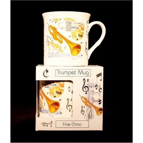 Fine China Mug Trumpet Design 