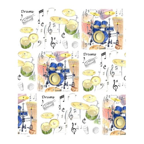 Gift Wrap Drums Design Book