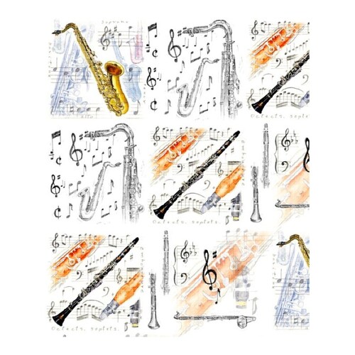 Gift Wrap Saxophone Book
