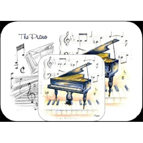 Mousemat And Coaster Set Piano Book