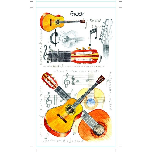 Guitar Pocket Notepad by Little Snoring