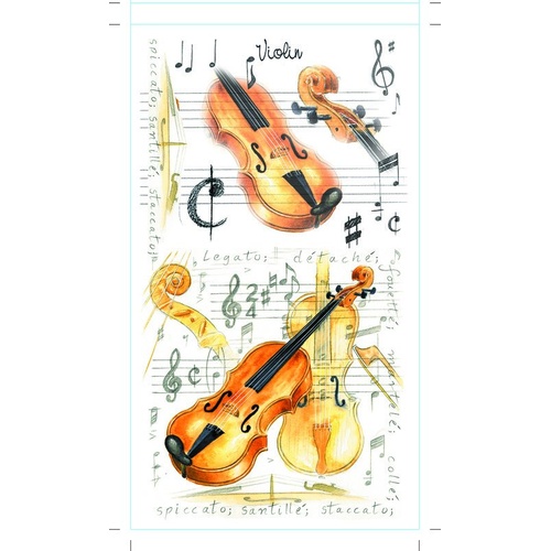 Pocket Notepad with Violin Design by Little Snoring Ltd.