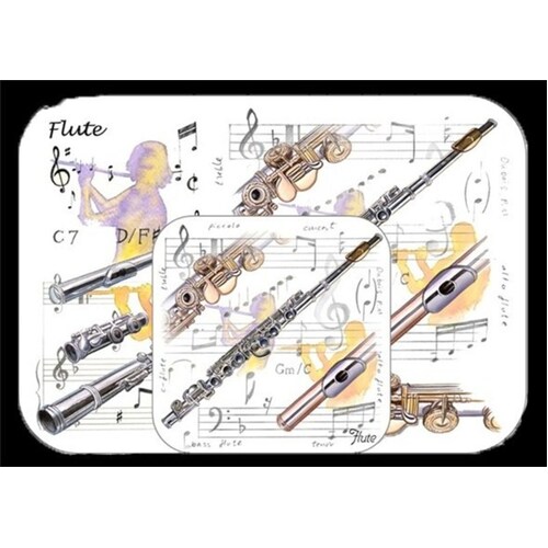 Placemat And Coaster Set Flute 