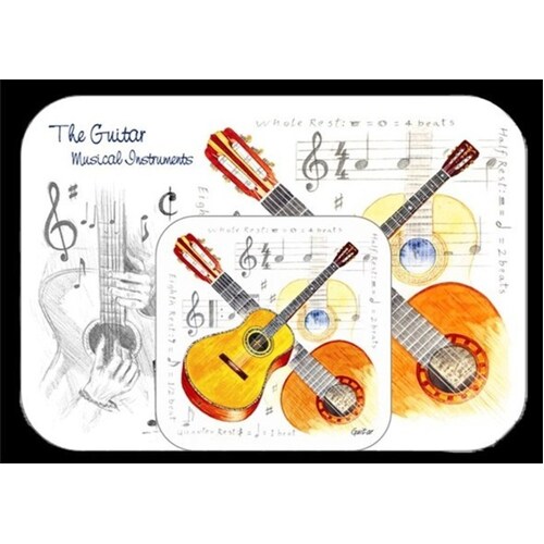 Placemat And Coaster Set Guitar Book