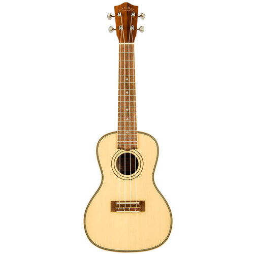Lanikai Solid Spruce Top Concert Ukulele Natural Satin Finish with Padded Gig Bag